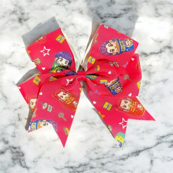 Colorful kpop demon hunters bows Cartoon Print Hair Bows - Picture 4 of 7